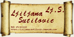 Ljiljana Šutilović vizit kartica